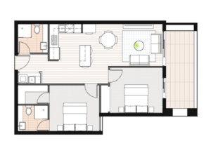 Two bedroom apartment Preston